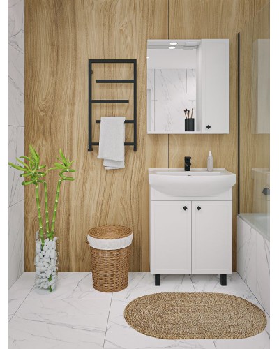 Шкаф пенал Runo Римини 35 R 00-00001253 Белый