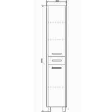 Шкаф пенал Comforty Тулуза 40 00003121663 Сосна лоредо