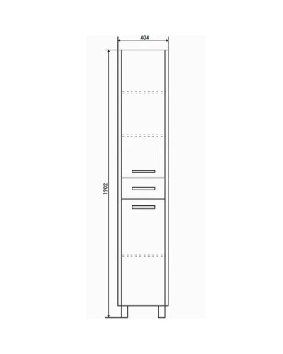 Шкаф пенал Comforty Тулуза 40 00003121663 Сосна лоредо