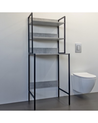 Стеллаж Comforty 65 00-00011164 над стиральной машиной Бетон светлый