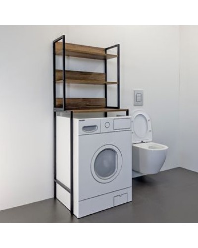 Стеллаж Comforty 65 00-00011201 над стиральной машиной Дуб темно-коричневый