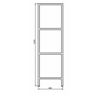 Стеллаж Comforty 45 00-00010051 Черная матовая