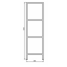 Стеллаж Comforty 45 00-00010051 Черная матовая