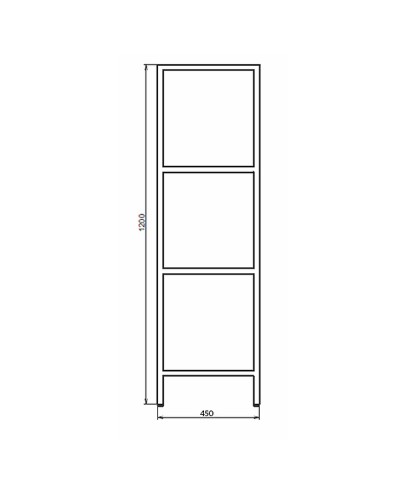 Стеллаж Comforty 45 00-00010051 Черная матовая