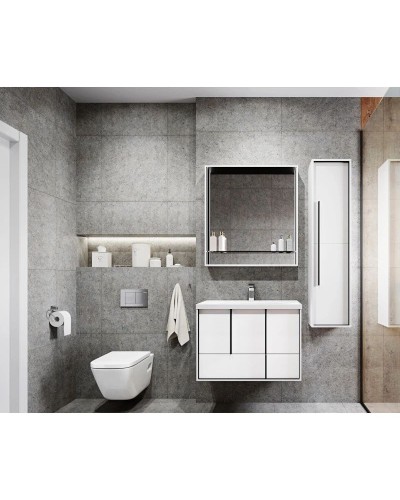 Пенал подвесной белый матовый Акватон Ривьера 1A239203RVX20