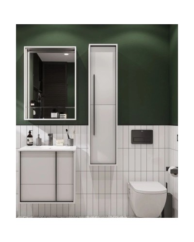 Пенал подвесной белый матовый Акватон Ривьера 1A239203RVX20