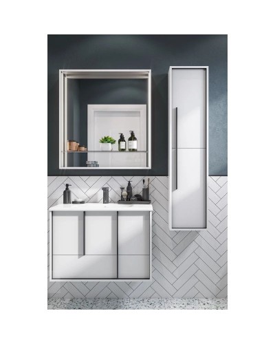 Пенал подвесной белый матовый Акватон Ривьера 1A239203RVX20