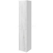 Пенал подвесной белый глянец/ольха наварра L Акватон Сакура 1A219903SKW8L