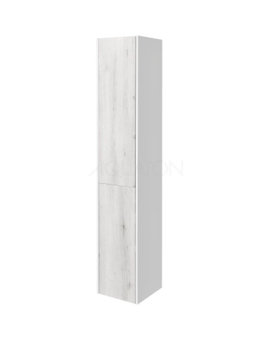 Пенал подвесной белый глянец/ольха наварра L Акватон Сакура 1A219903SKW8L