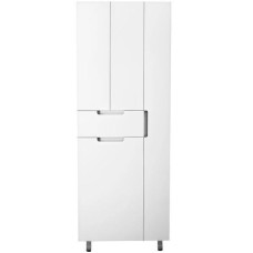 Шкаф пенал Style Line Оптима 70 ЛС-000010058 с бельевой корзиной Белый