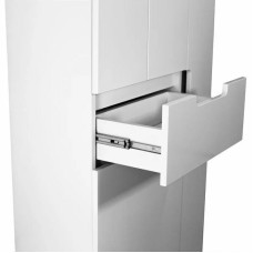 Шкаф пенал Style Line Оптима 70 ЛС-000010058 с бельевой корзиной Белый