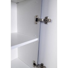 Шкаф пенал Style Line Атлантика Люкс Plus 35 СС-00002284 с бельевой корзиной Бетон темный