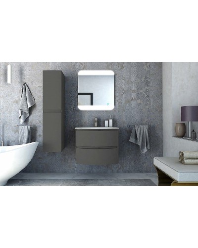 Шкаф пенал Cezares Vague 30 44326 подвесной Grigio talpa opaco