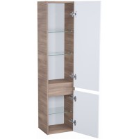 Шкаф пенал Iddis Zodiac 35 ZOD35A0i97 подвесной Белый под Дерево