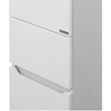 Пенал напольный белый/выбеленное дерево с бельевой корзиной Акватон Дакота 1A203203DAAY0