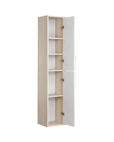 Пенал подвесной белый глянец/ясень фабрик Акватон Рико 1A216603RIB90