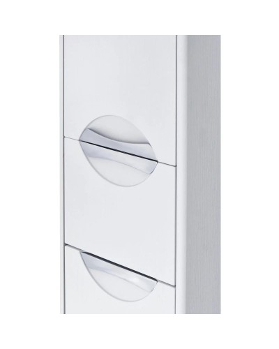 Пенал подвесной дуб полярный с бельевой корзиной  L Акватон Сильва 1A215603SIW7L