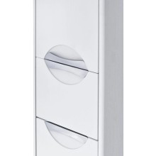 Пенал подвесной дуб полярный с бельевой корзиной R Акватон Сильва 1A215603SIW7R