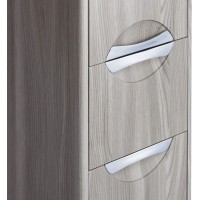 Пенал подвесной дуб фьорд с бельевой корзиной R Акватон Сильва 1A215603SIW6R