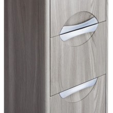 Пенал подвесной дуб фьорд с бельевой корзиной R Акватон Сильва 1A215603SIW6R