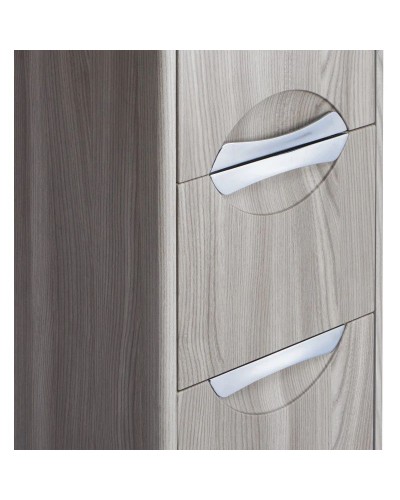 Пенал подвесной дуб фьорд с бельевой корзиной R Акватон Сильва 1A215603SIW6R