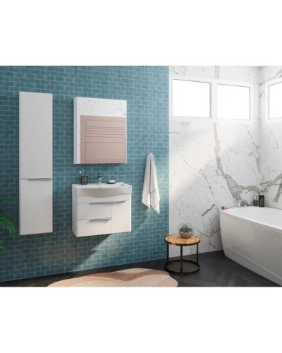 Пенал подвесной белый глянец L Акватон Беверли 1A235403BV01L