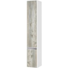 Пенал подвесной белый глянец/бетон пайн L Акватон Капри 1A230503KPDAL