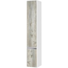 Пенал подвесной белый глянец/бетон пайн L Акватон Капри 1A230503KPDAL