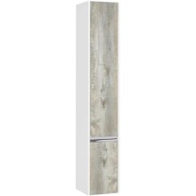 Пенал подвесной белый глянец/бетон пайн R Акватон Капри 1A230503KPDAR