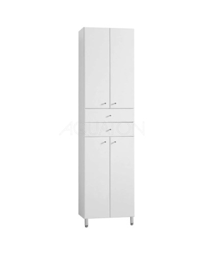 Пенал напольный белый глянец Акватон Симпл 1A122303SL010