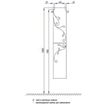 Пенал подвесной белый глянец L Акватон Домус 1A163003LL01L