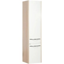 Пенал подвесной белый глянец/ясень коимбра R Акватон Инфинити 1A192303IFSCR