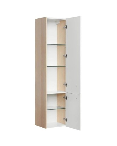 Пенал подвесной белый глянец/ясень коимбра R Акватон Инфинити 1A192303IFSCR