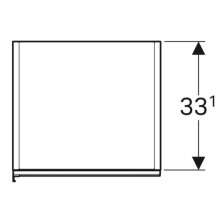 Пенал подвесной белый глянец L/R Geberit Acanto 500.619.01.2