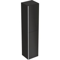 Пенал подвесной черный глянец/черный матовый L/R Geberit Acanto 500.619.16.1