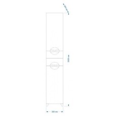 Лаванда - 35 Пенал левый белый