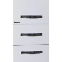 Пенал напольный с бельевой корзиной белый глянец L Bellezza Анкона 4629605102016