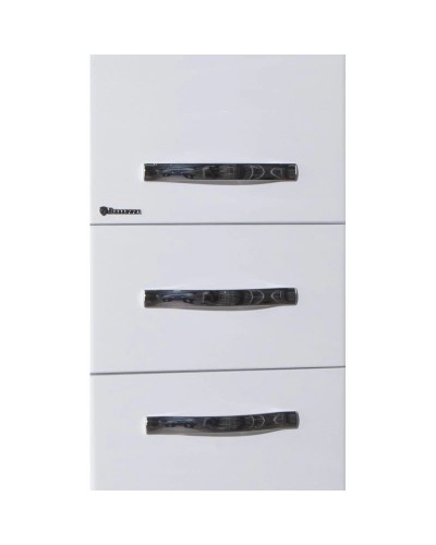 Пенал напольный с бельевой корзиной белый глянец R Bellezza Анкона 4629605101019