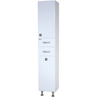 Пенал напольный с бельевой корзиной белый глянец L/R Bellezza Джулия 4621204120019