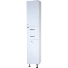 Пенал напольный с бельевой корзиной белый глянец L/R Bellezza Джулия 4621204120019