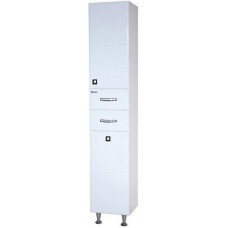 Пенал напольный с бельевой корзиной белый глянец L/R Bellezza Джулия 4621204120019