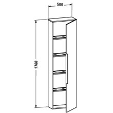 Пенал подвесной лен R Duravit Happy D.2 H29252R7575