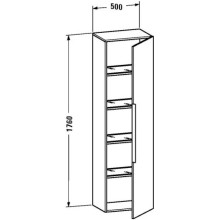 Пенал подвесной лен R Duravit Happy D.2 H29253R7575