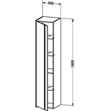 Пенал подвесной лен L Duravit Ketho KT1255L7575