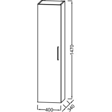 Пенал подвесной белый матовый L Jacob Delafon Odeon Rive Gauche EB2570G-R7-M49