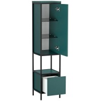 Пенал напольный зеленый/черный L/R Cersanit Botanique A63016