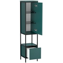 Пенал напольный зеленый/черный L/R Cersanit Botanique A63016