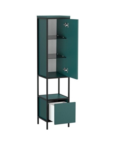 Пенал напольный зеленый/черный L/R Cersanit Botanique A63016