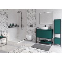 Пенал напольный зеленый/черный L/R Cersanit Botanique A63016