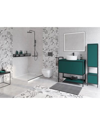 Пенал напольный зеленый/черный L/R Cersanit Botanique A63016